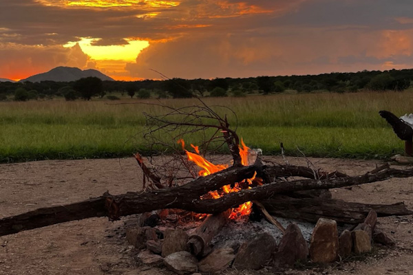 Campfire in Serengeti