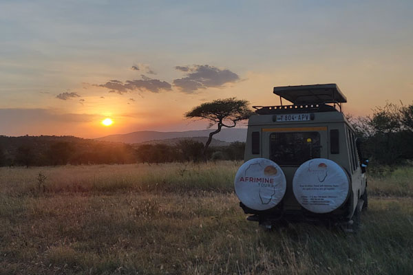 Sunset in Serengeti